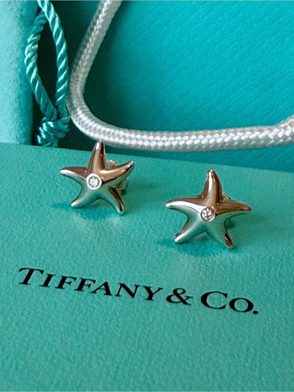 Tiffany & Co. Elsa Peretti ✨ BRAND NEW Full Set✨ - Starfish Diamond Earrings